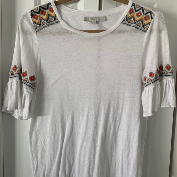 White Sheer Loft Tee - Picture 1 of 2